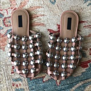 Studded mules